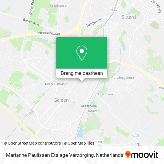 Marianne Paulissen Etalage Verzorging kaart