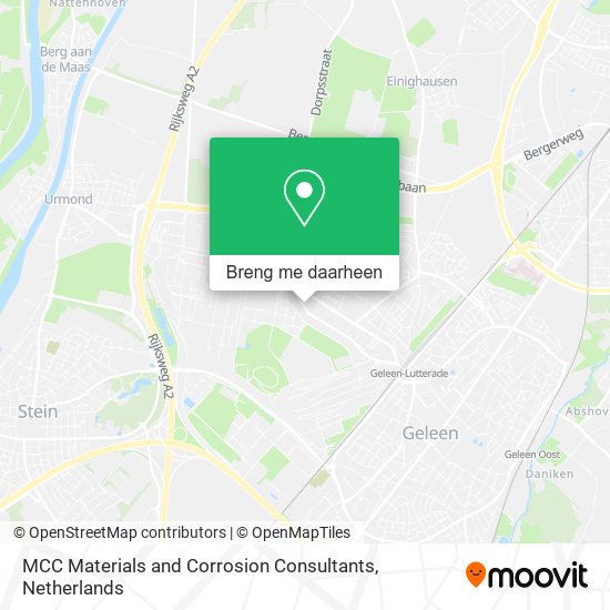 MCC Materials and Corrosion Consultants kaart