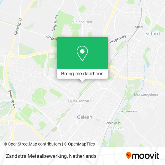 Zandstra Metaalbewerking kaart