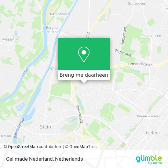 Cellmade Nederland kaart