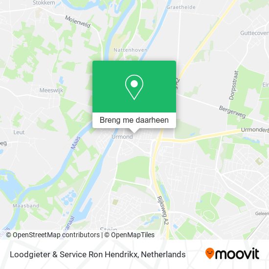 Loodgieter & Service Ron Hendrikx kaart