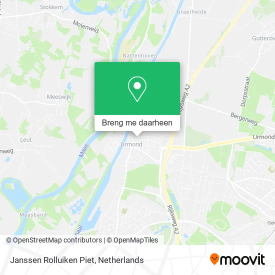 Janssen Rolluiken Piet kaart