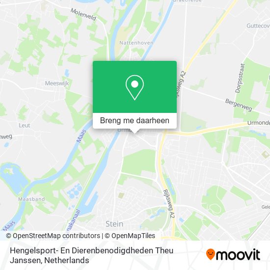 Hengelsport- En Dierenbenodigdheden Theu Janssen kaart