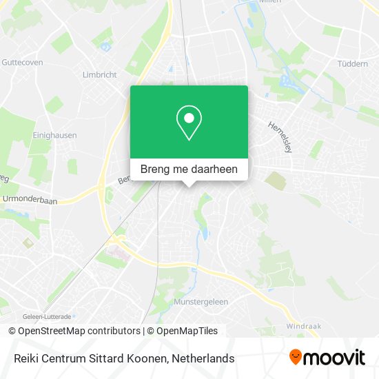 Reiki Centrum Sittard Koonen kaart