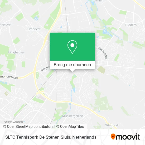 SLTC Tennispark De Stenen Sluis kaart