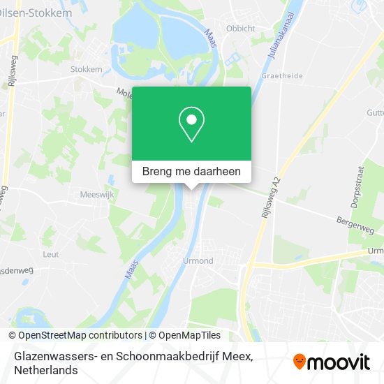 Glazenwassers- en Schoonmaakbedrijf Meex kaart