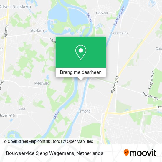 Bouwservice Sjeng Wagemans kaart
