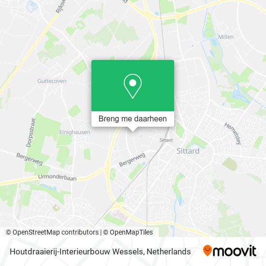 Houtdraaierij-Interieurbouw Wessels kaart