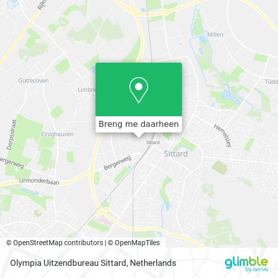 Olympia Uitzendbureau Sittard kaart