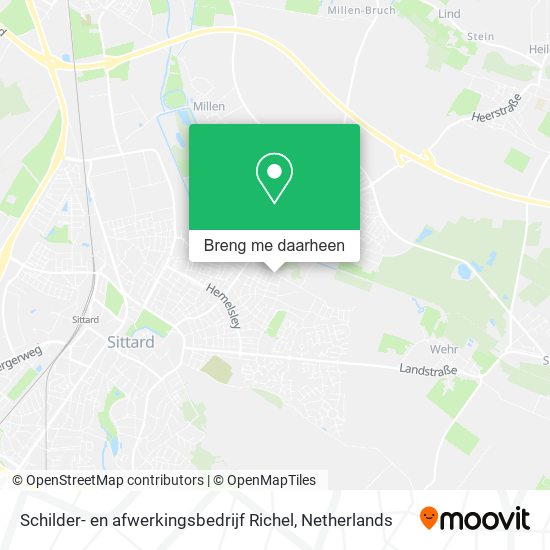 Schilder- en afwerkingsbedrijf Richel kaart