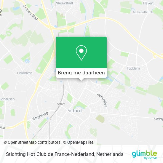 Stichting Hot Club de France-Nederland kaart