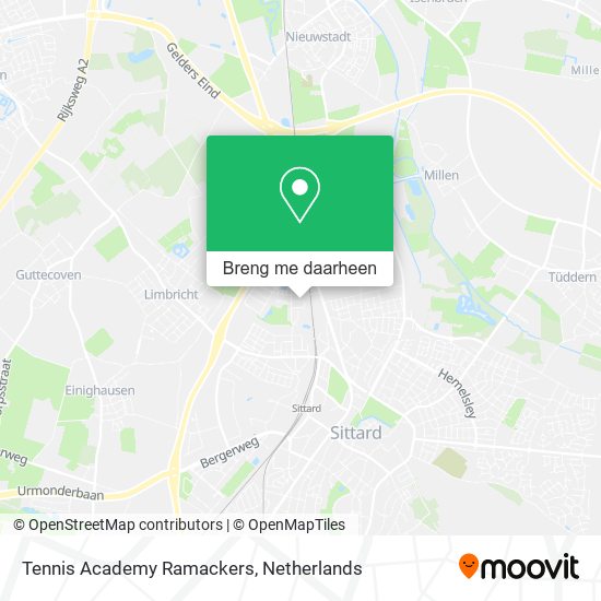 Tennis Academy Ramackers kaart