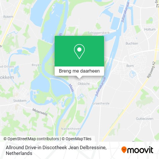 Allround Drive-in Discotheek Jean Delbressine kaart
