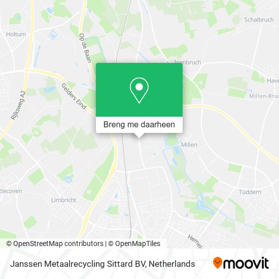 Janssen Metaalrecycling Sittard BV kaart