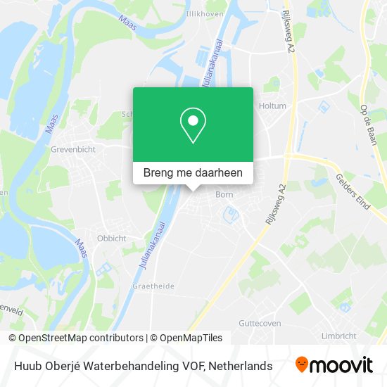 Huub Oberjé Waterbehandeling VOF kaart
