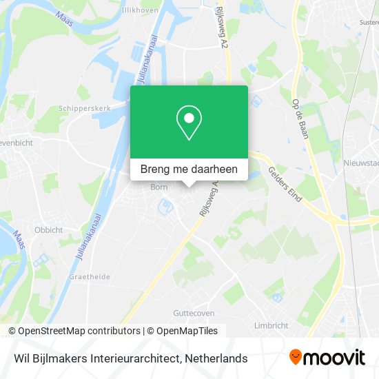 Wil Bijlmakers Interieurarchitect kaart