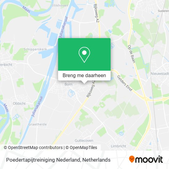Poedertapijtreiniging Nederland kaart
