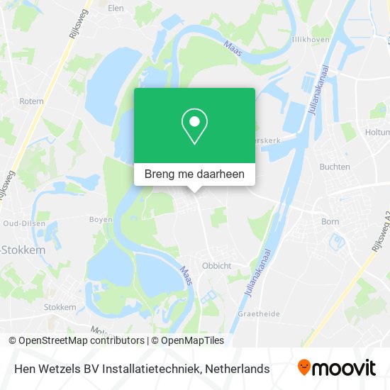 Hen Wetzels BV Installatietechniek kaart