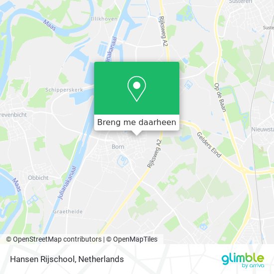 Hansen Rijschool kaart