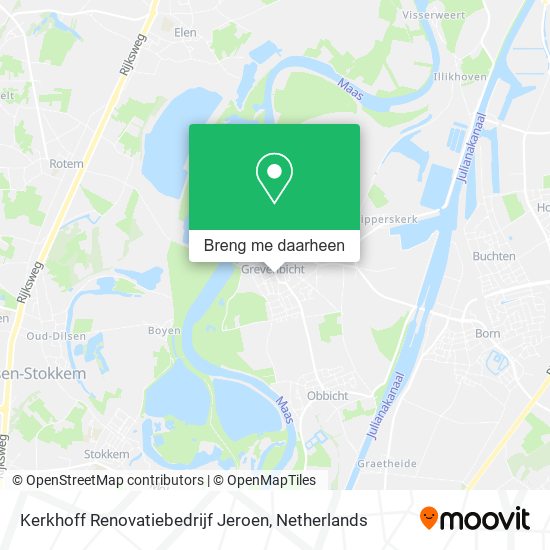 Kerkhoff Renovatiebedrijf Jeroen kaart