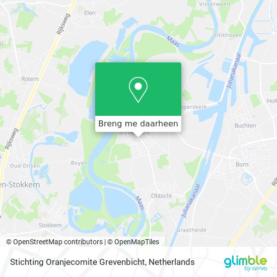 Stichting Oranjecomite Grevenbicht kaart