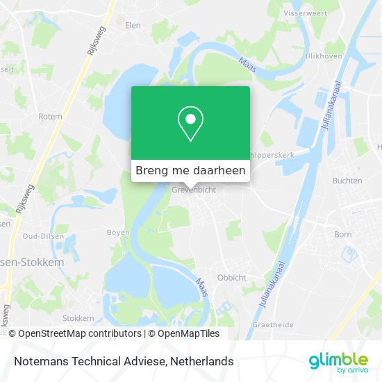 Notemans Technical Adviese kaart