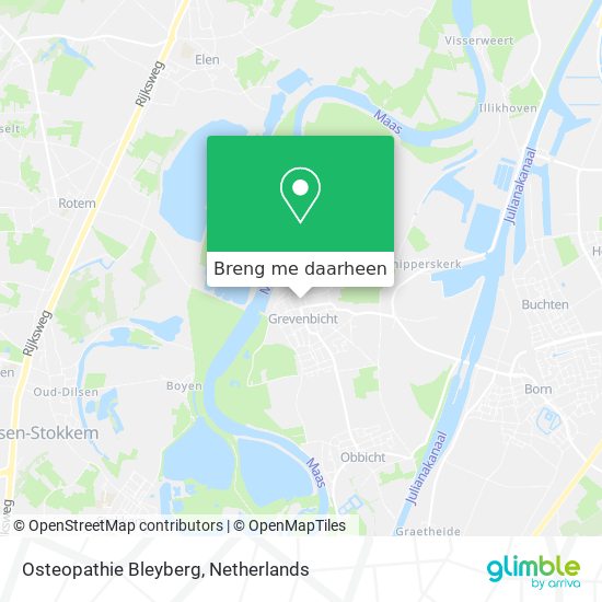 Osteopathie Bleyberg kaart