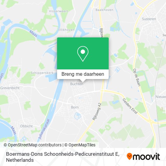 Boermans-Dons Schoonheids-Pedicureinstituut E kaart