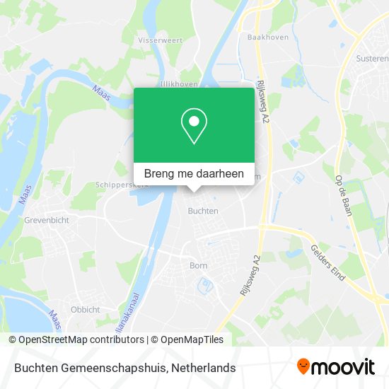 Buchten Gemeenschapshuis kaart