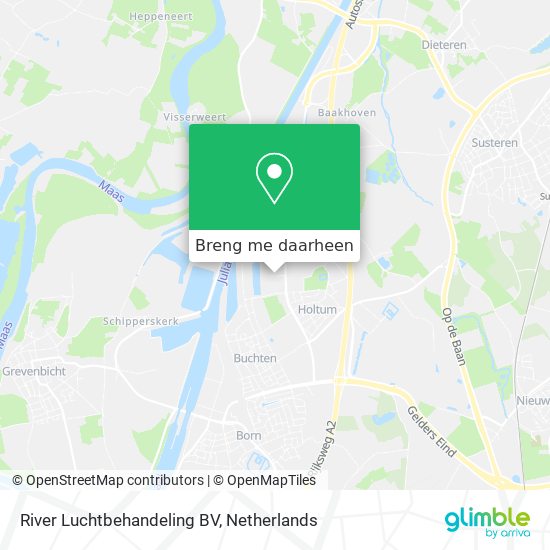 River Luchtbehandeling BV kaart