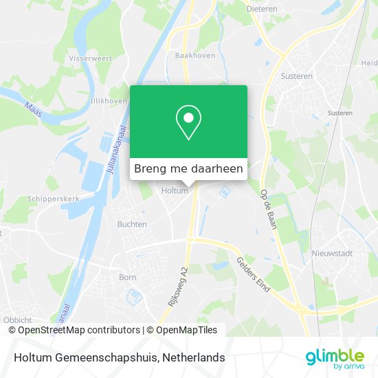 Holtum Gemeenschapshuis kaart