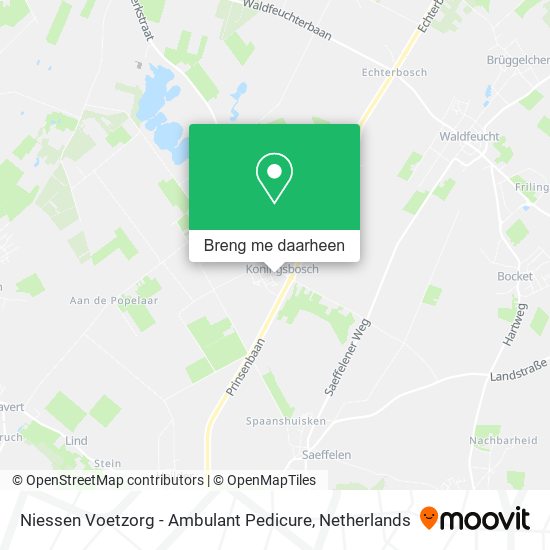 Niessen Voetzorg - Ambulant Pedicure kaart