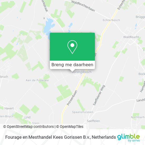 Fourage en Mesthandel Kees Gorissen B.v. kaart