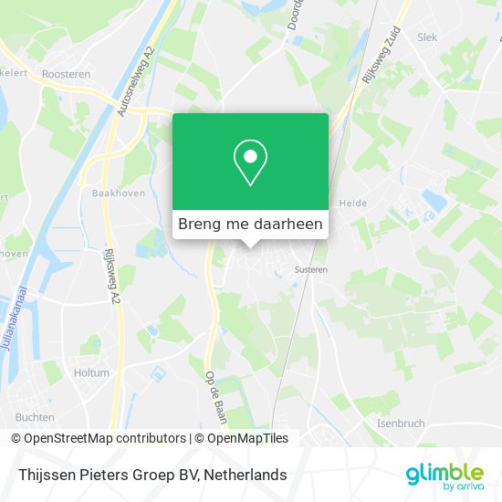 Thijssen Pieters Groep BV kaart