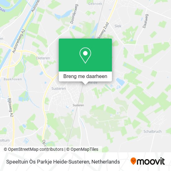 Speeltuin Òs Parkje Heide-Susteren kaart