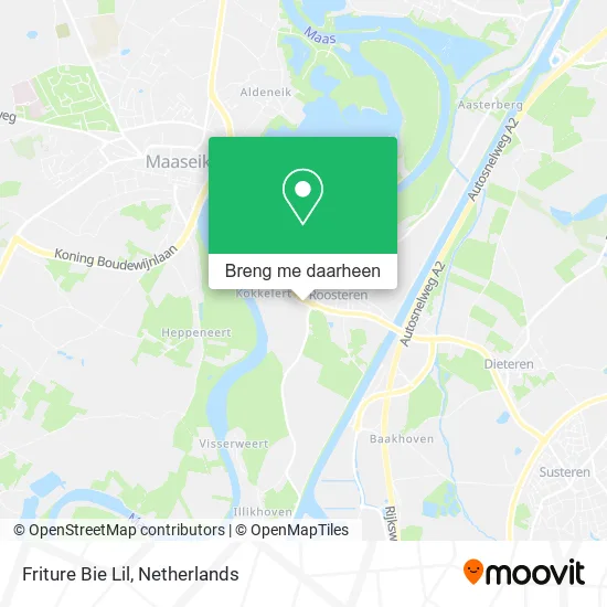 Friture Bie Lil kaart