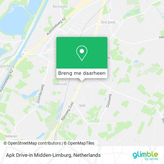 Apk Drive-in Midden-Limburg kaart