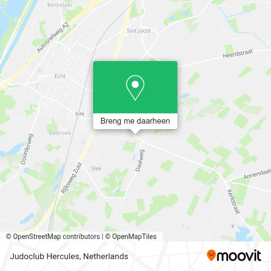 Judoclub Hercules kaart
