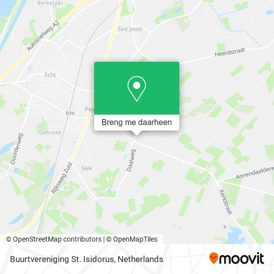 Buurtvereniging St. Isidorus kaart