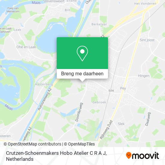 Crutzen-Schoenmakers Hobo Atelier C R A J kaart