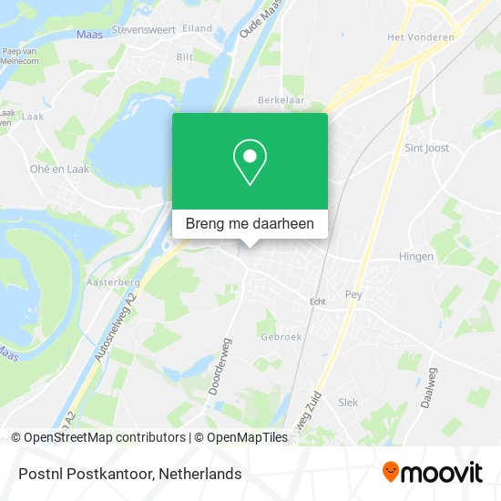 Postnl Postkantoor kaart