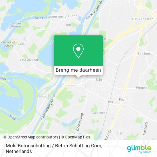 Mols Betonschutting / Beton-Schutting.Com kaart