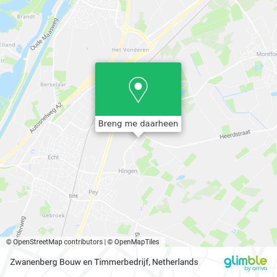 Zwanenberg Bouw en Timmerbedrijf kaart