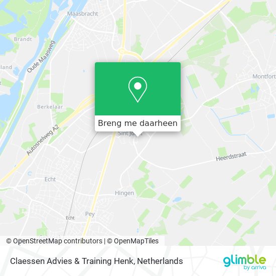 Claessen Advies & Training Henk kaart