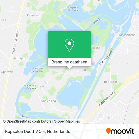 Kapsalon Duett V.O.F. kaart