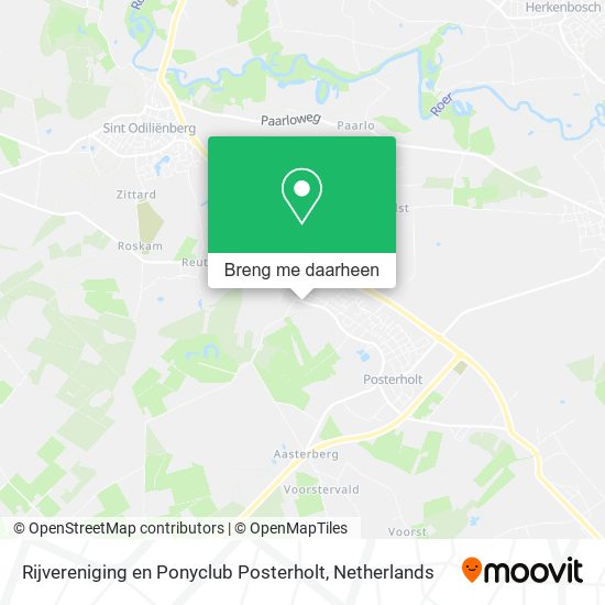 Rijvereniging en Ponyclub Posterholt kaart