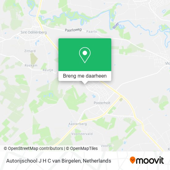 Autorijschool J H C van Birgelen kaart