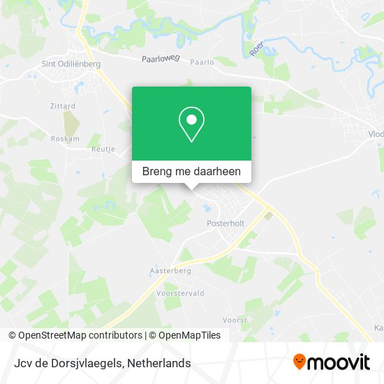 Jcv de Dorsjvlaegels kaart