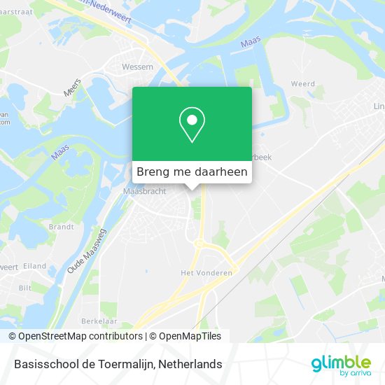 Basisschool de Toermalijn kaart