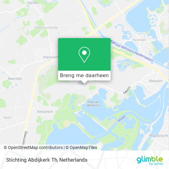 Stichting Abdijkerk Th kaart